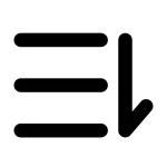 Sort One SVG Icon